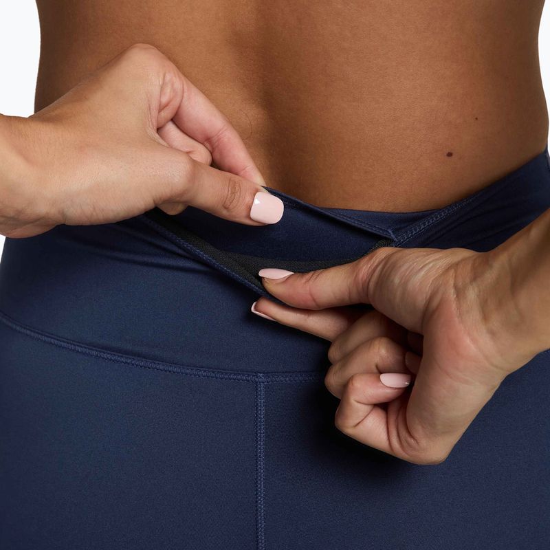 Spodenki damskie Nike One High-Waisted Biker 8" midnight navy/white 4