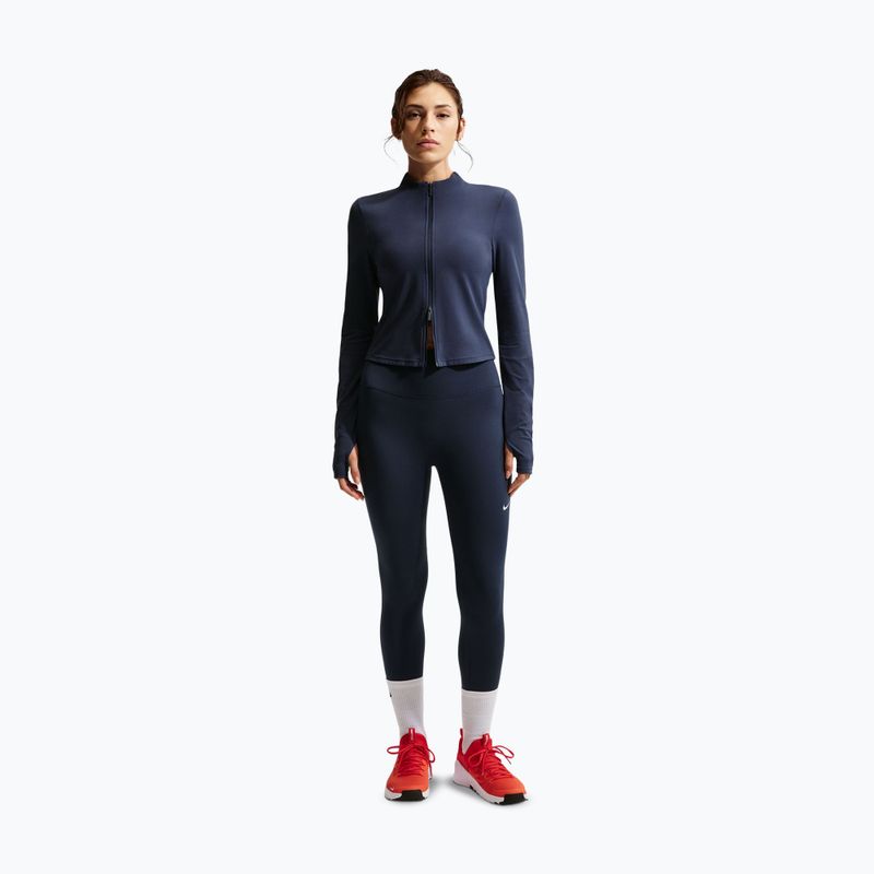 Легінси жіночі Nike One midnight navy/white 2