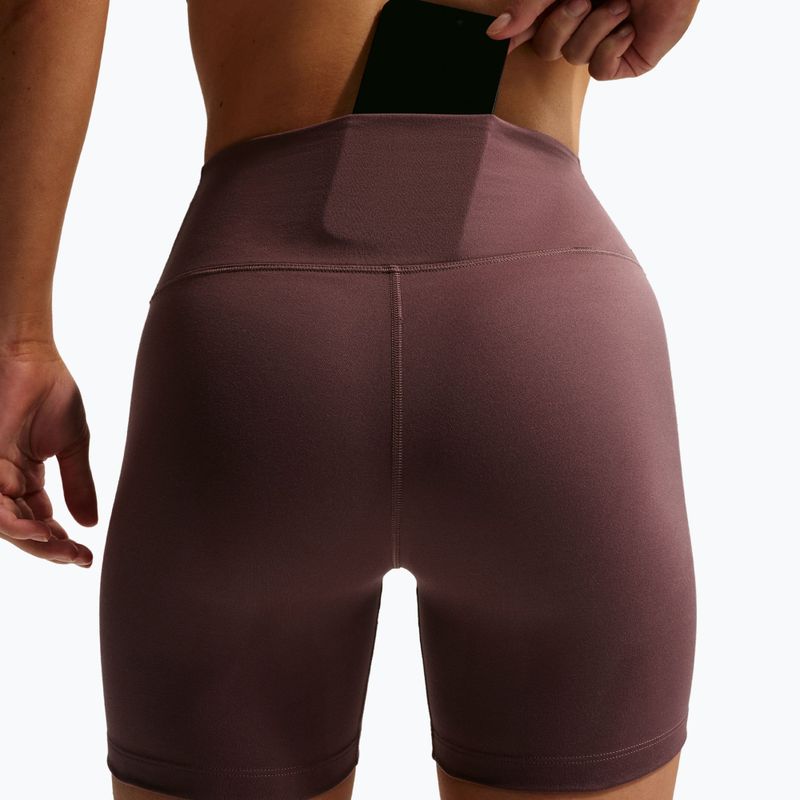 Шорти жіночі Nike One High-Waisted Biker 5" tattoo/white 6