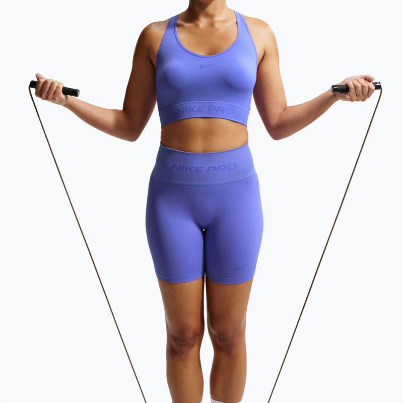 Top treningowy Nike Pro Seamless Dri-Fit Cropped sapphire 5