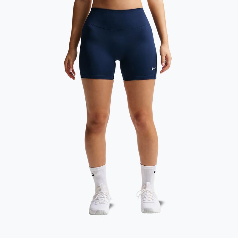 Шорти для тренувань жіночі Nike One midnight navy/white