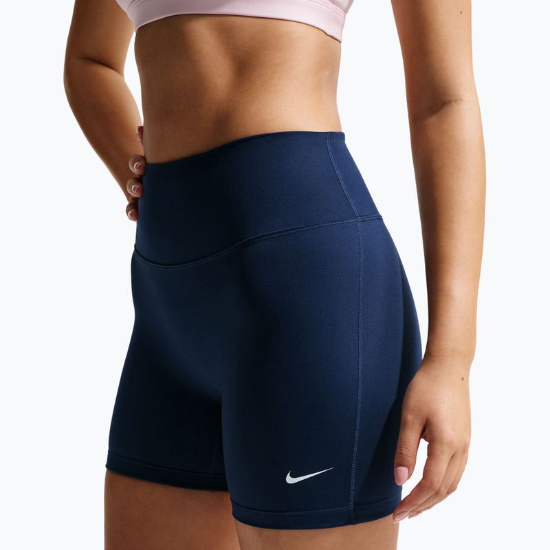 Шорти для тренувань жіночі Nike One midnight navy/white 3