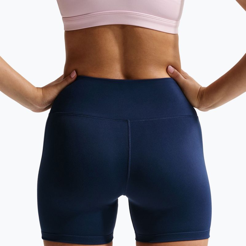 Шорти для тренувань жіночі Nike One midnight navy/white 4