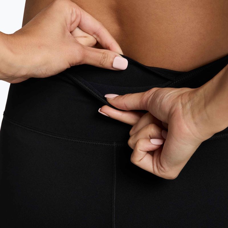 Жіночі шорти Nike One High-Waisted Biker 5" black/white 4