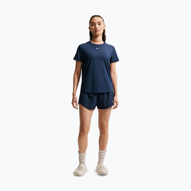 Футболка для тренувань жіноча Nike One Classic midnight navy/white 2