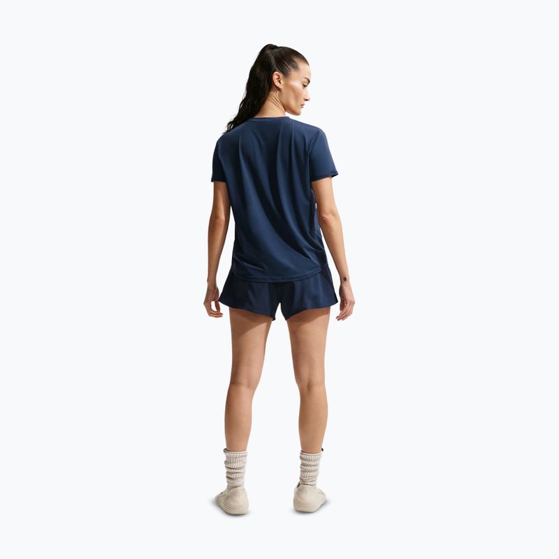 Футболка для тренувань жіноча Nike One Classic midnight navy/white 3