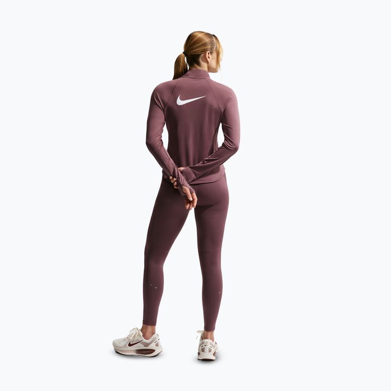 Bluza do biegania damska Nike Tempo Swoosh Run Dri-Fit 1/4-Zip tattoo/white 3