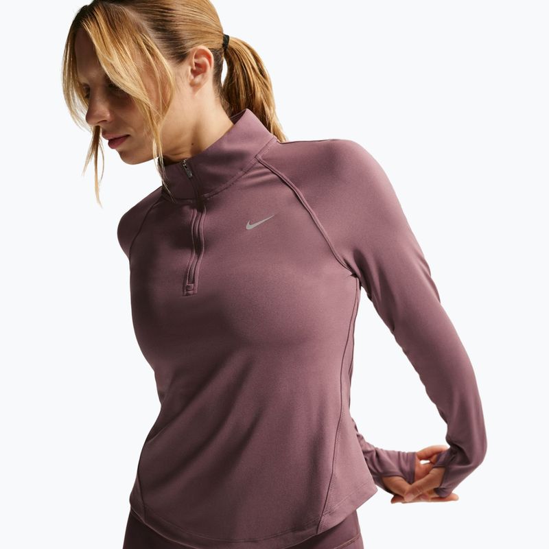 Bluza do biegania damska Nike Tempo Swoosh Run Dri-Fit 1/4-Zip tattoo/white 4