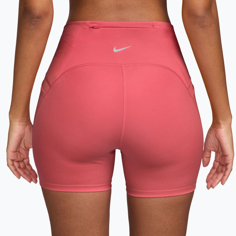 Шорти для бігу жіночі Nike Swift High-Waisted 4" sea coral 2