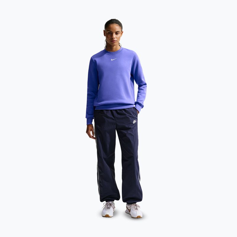 Кофта жіноча Nike Sportswear Phoenix Fleece Crewneck light medium blue/sail 2