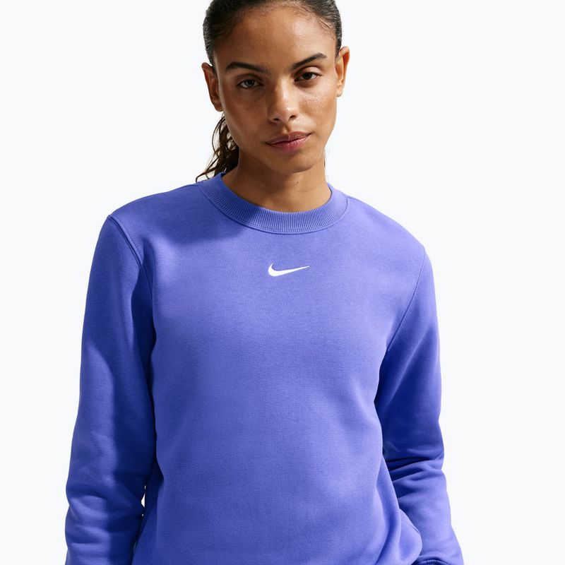 Кофта жіноча Nike Sportswear Phoenix Fleece Crewneck light medium blue/sail 4