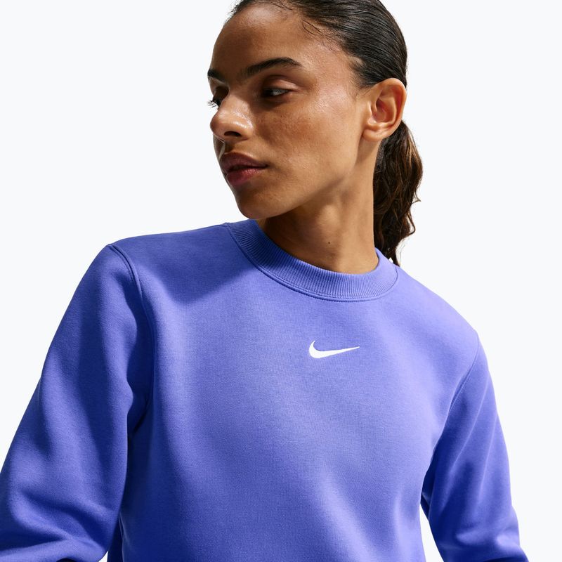 Кофта жіноча Nike Sportswear Phoenix Fleece Crewneck light medium blue/sail 5