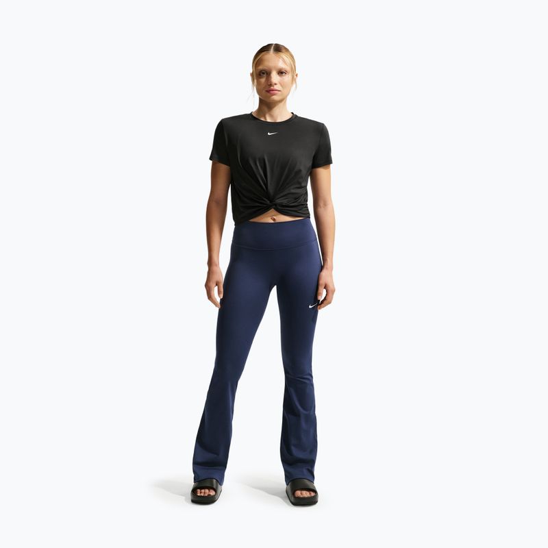 Футболка жіноча Nike One Classic Twist Dri-Fit black/white 2