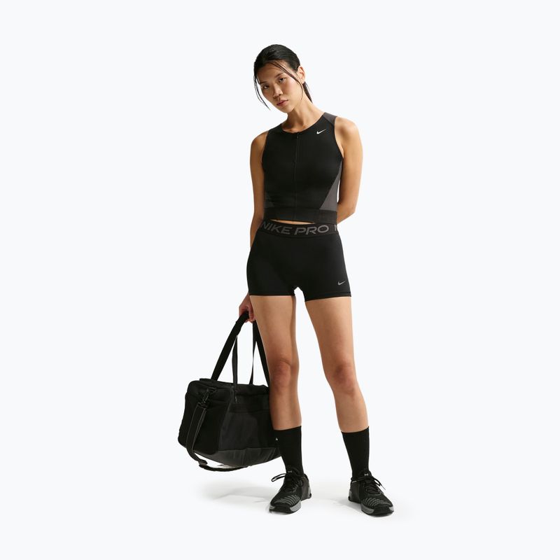Футболка для тренувань жіноча Nike Pro Dri-Fit black/anthracite/white 2