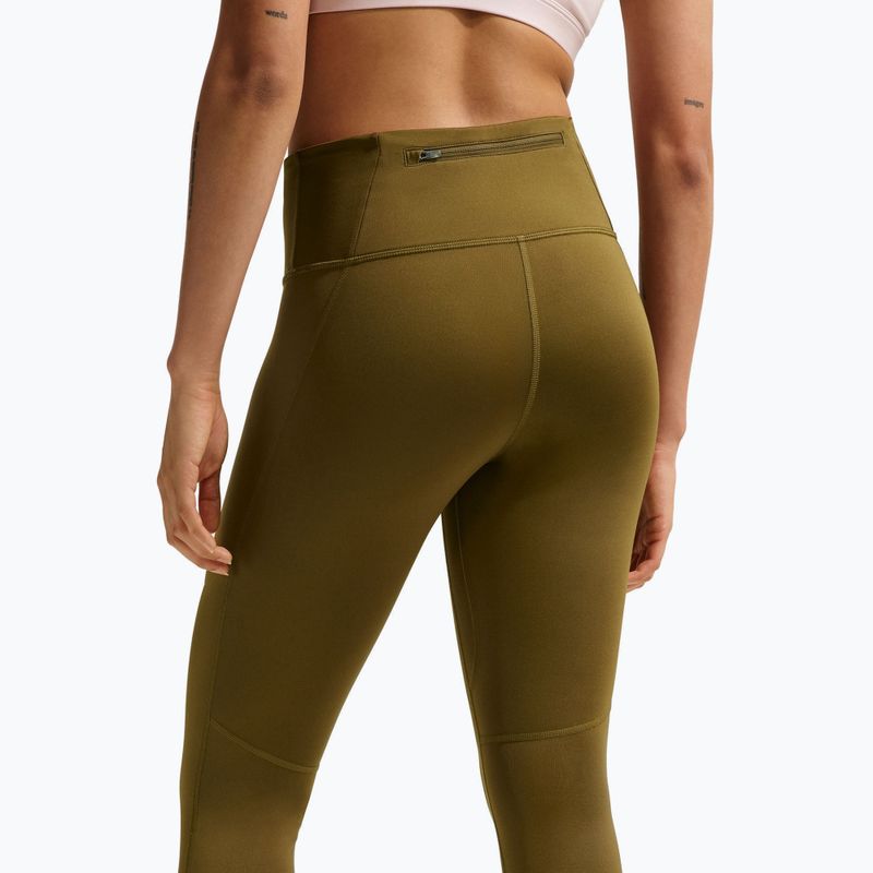 Жіночі легінси для бігу Nike Tempo High-Waisted 7/8 olive flak 4