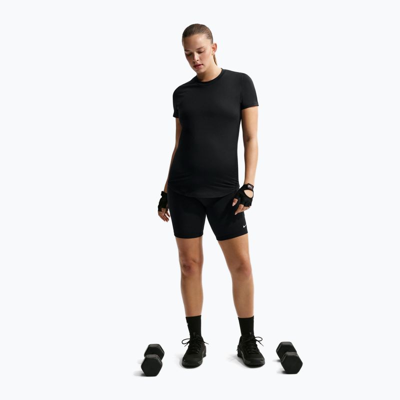 Шорти жіночі Nike One Maternity High-Waisted 8" black/white 2