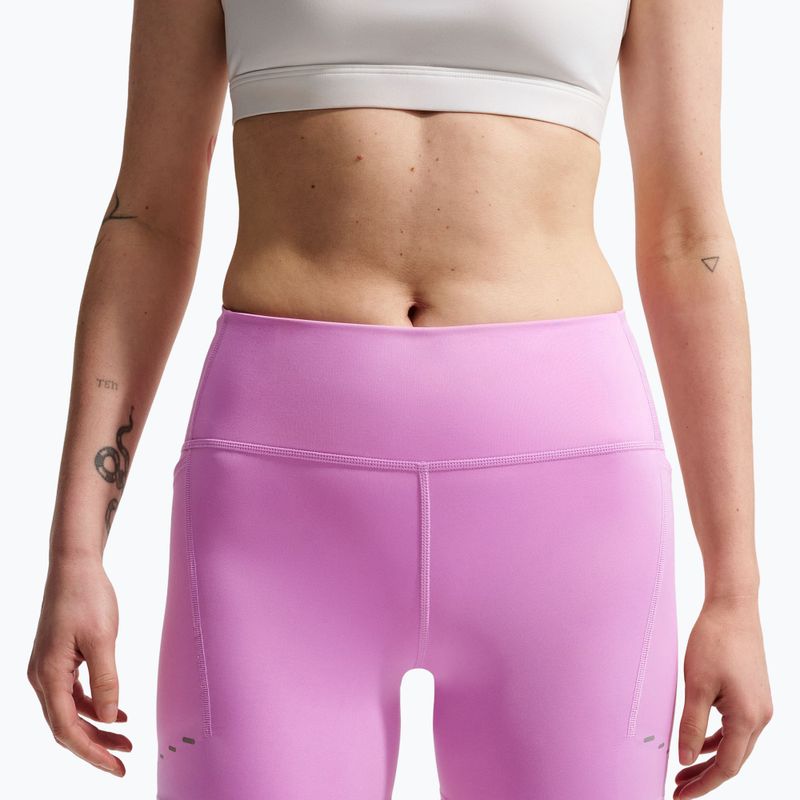 Шорти для бігу жіночі Nike Swift High-Waisted 4" light magenta 5
