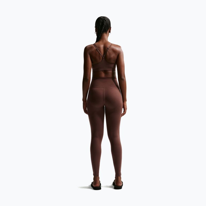 Жіночі легінси Nike One High-Waisted Seamless light chocolate 3