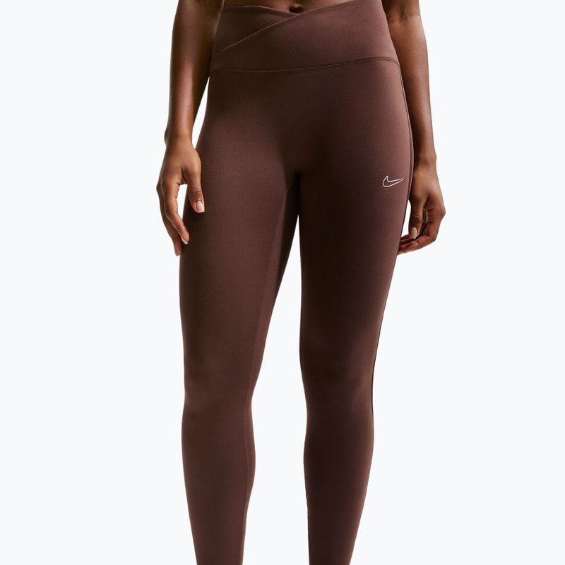 Легінси жіночі Nike One High-Waisted Seamless light chocolate 4