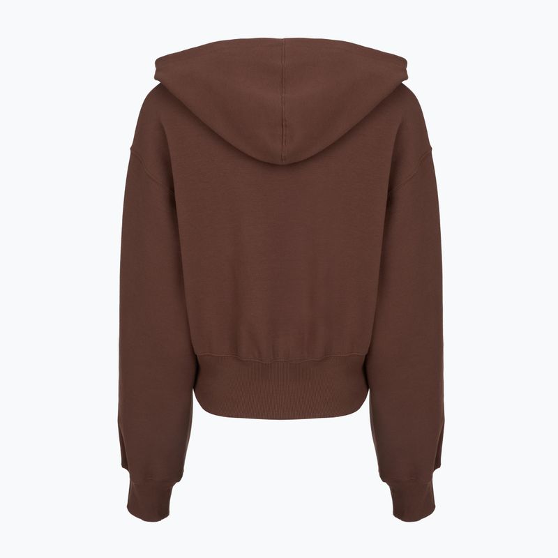 Кофта жіноча Nike Phoenix Full-Zip Hoodie light chocolate 7