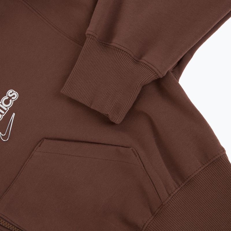 Кофта жіноча Nike Phoenix Full-Zip Hoodie light chocolate 9