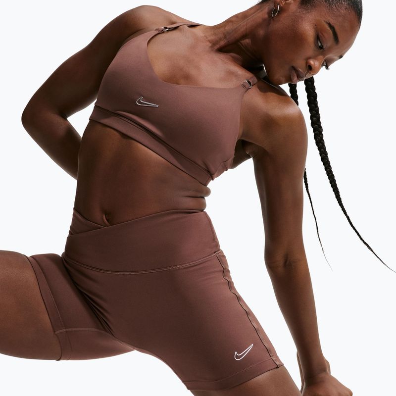 Жіночі шорти Nike One Biker 5" light chocolate 7