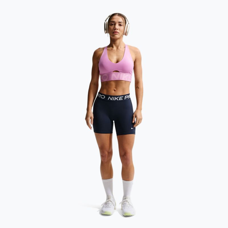 Шорти жіночі Nike Pro 365 midnight navy/white 2