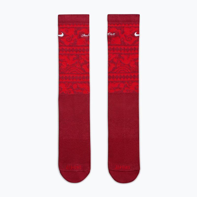 Шкарпетки Nike Everyday Plus Cushioned Crew team crimson/metallic silver 2