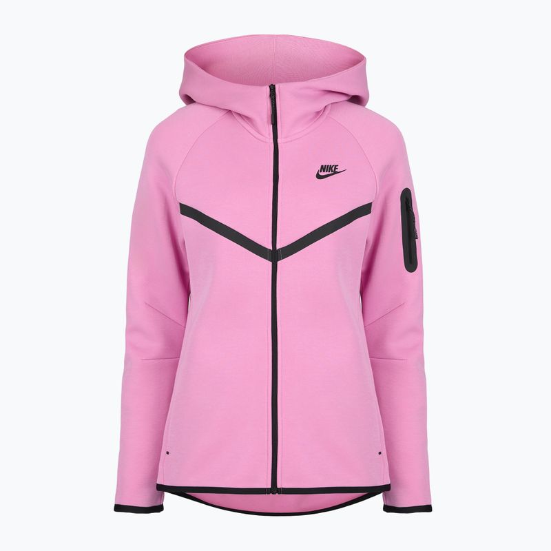 Кофта жіноча  Nike Sportswear Tech Fleece Windrunner light magenta/black 4