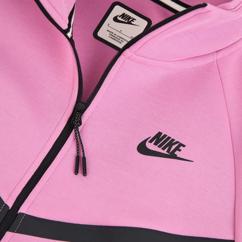 Кофта жіноча  Nike Sportswear Tech Fleece Windrunner light magenta/black 6