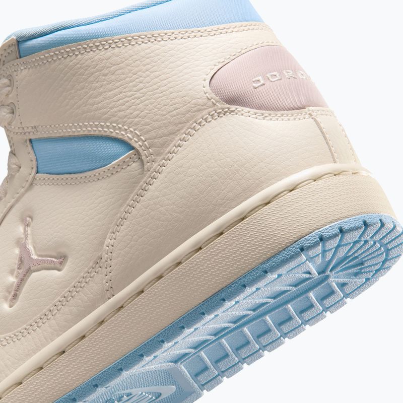 Кросівки жіночі Nike Jordan Court Connect Mid pale ivory/psychic blue/particle rose 8
