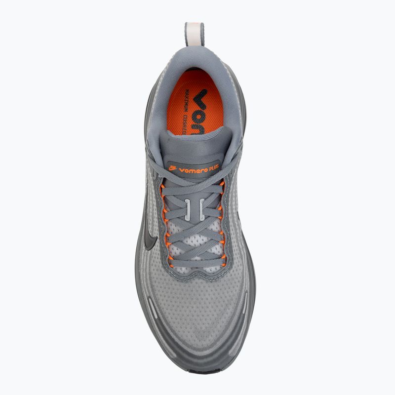Кросівки для бігу чоловічі Nike Vomero Plus cool grey/safety orange/black 5