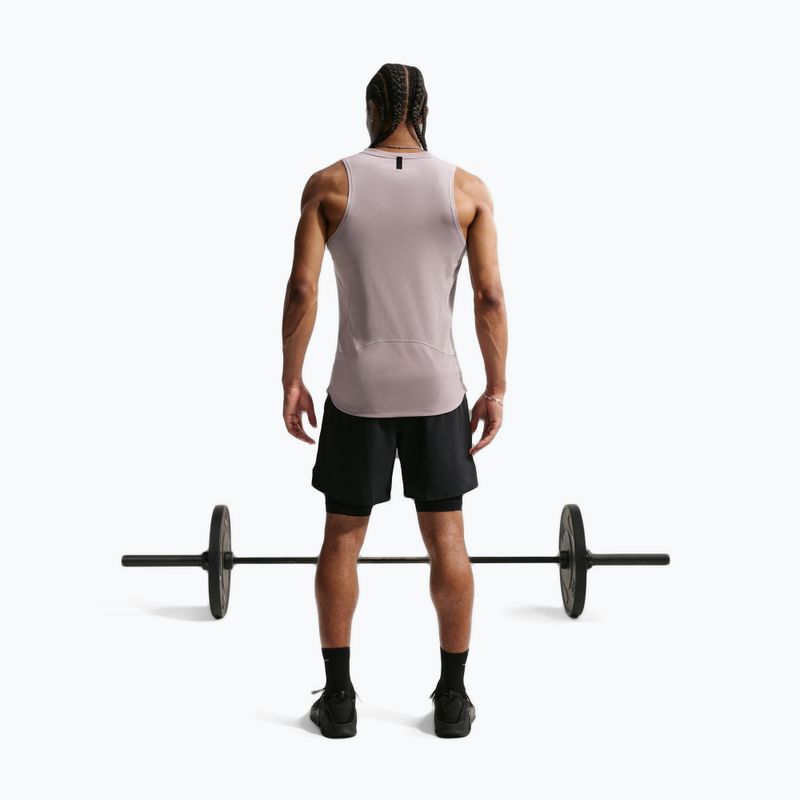 Футболка для тренувань чоловіча Nike Pro Training Dri-Fit light violet ore/black 3
