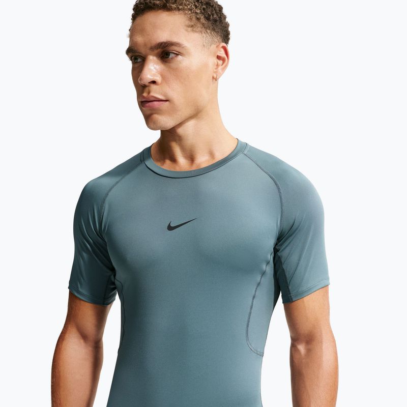 Футболка для тренувань чоловіча Nike Pro Dri-Fit Tight Fitness mineral slate/black 4