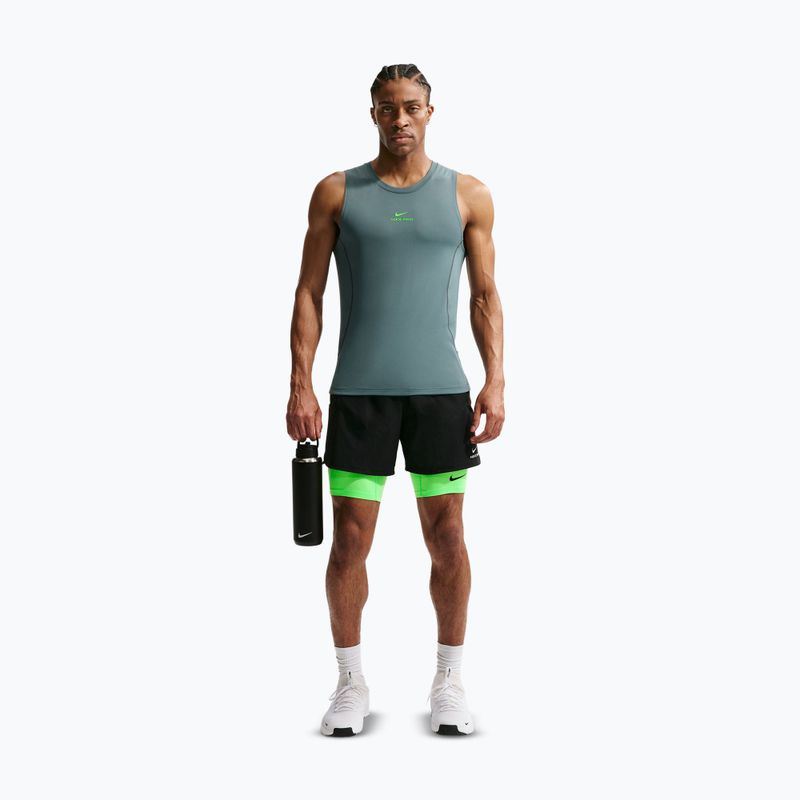 Шорти для тренувань чоловічі Nike Pro Dri-Fit Fitness Long green strike/black 2