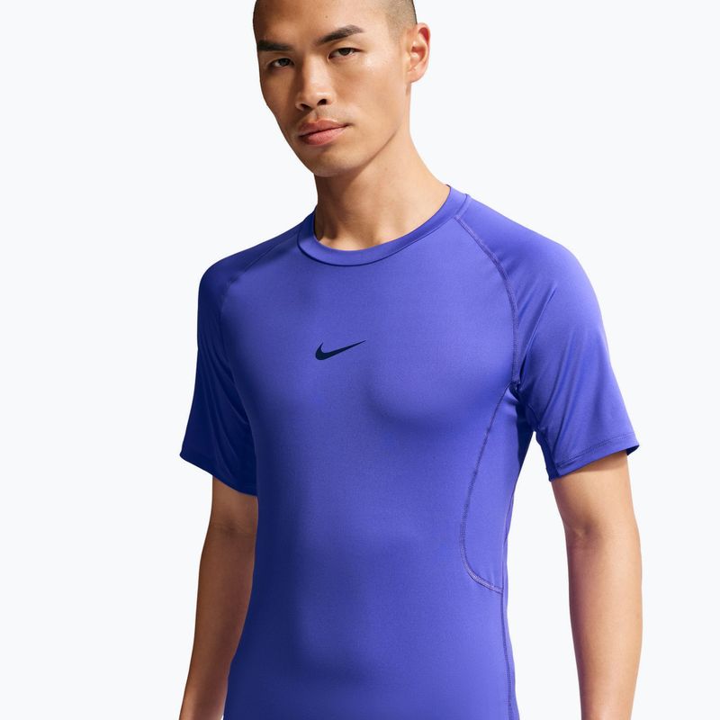 Футболка для тренувань чоловіча Nike Pro Dri-Fit Tight Fitness persian violet/black 4