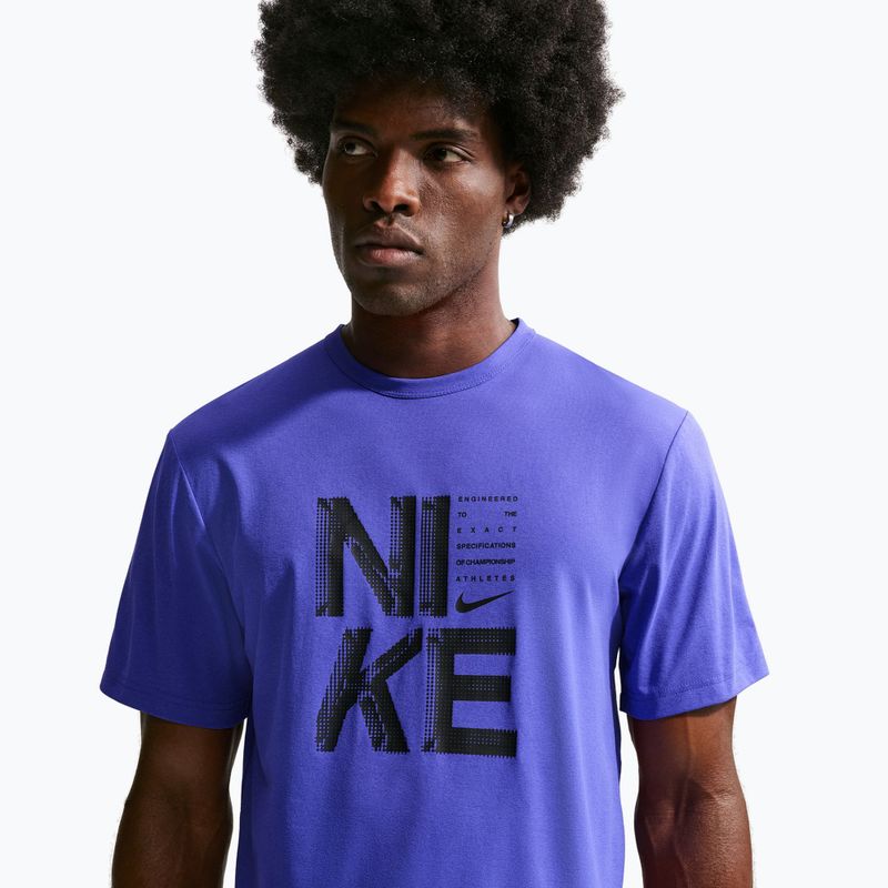 Футболка для тренувань чоловіча Nike Hyverse Dri-Fit Persian violet/black 5
