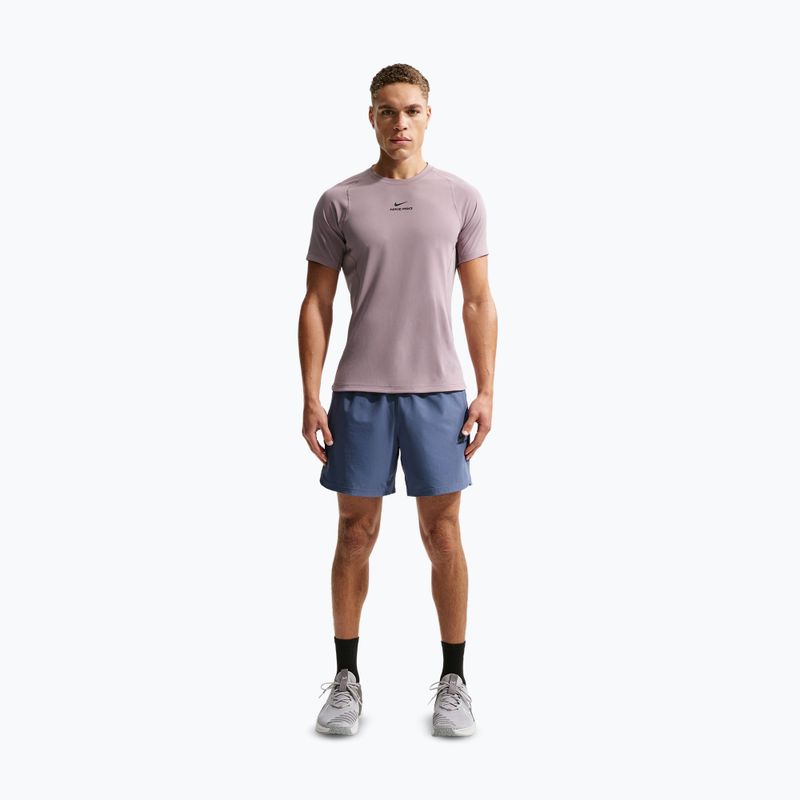 Футболка для тренувань чоловіча Nike Pro Training Dri-Fit light violet ore/black 2