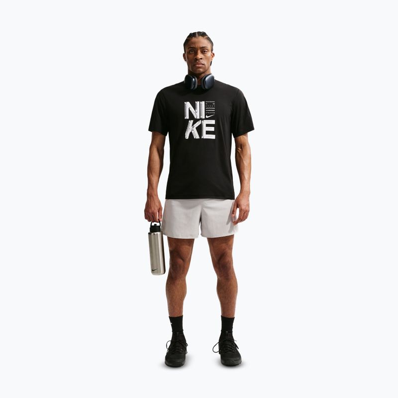 Футболка для тренувань чоловіча Nike Hyverse Dri-Fit Persian black/white 2