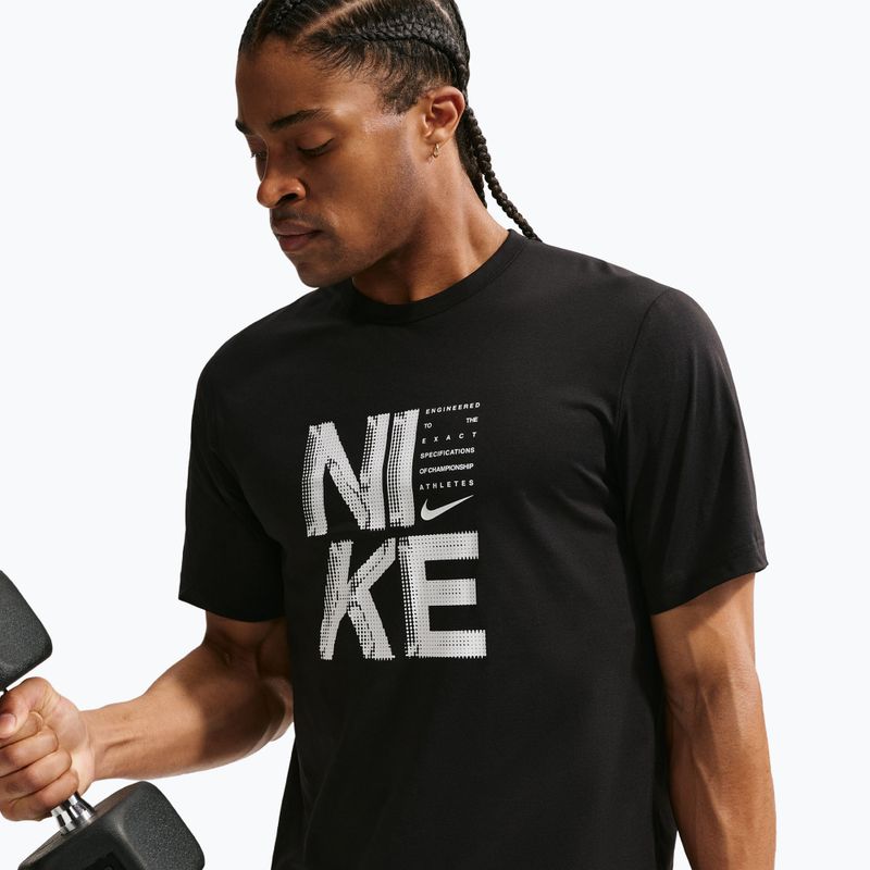 Футболка для тренувань чоловіча Nike Hyverse Dri-Fit Persian black/white 6