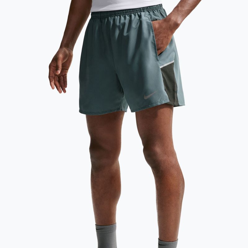 Шорти для бігу чоловічі Nike Miler Dri-Fit 2in1 5" mineral slate 5
