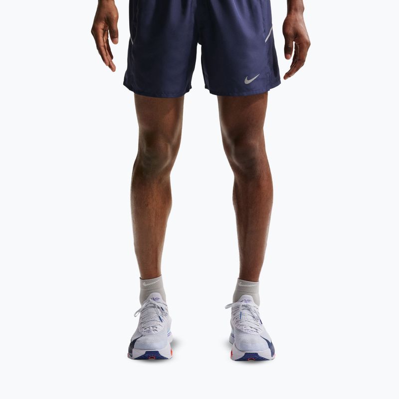 Шорти для бігу чоловічі Nike Miler Dri-Fit 2in1 5" midnight navy 4