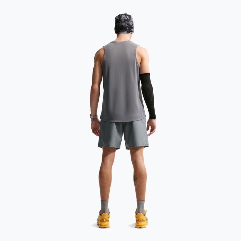 Шорти для бігу чоловічі Nike Miler Dri-Fit Brief Lined7" smoke grey/smoke grey 3