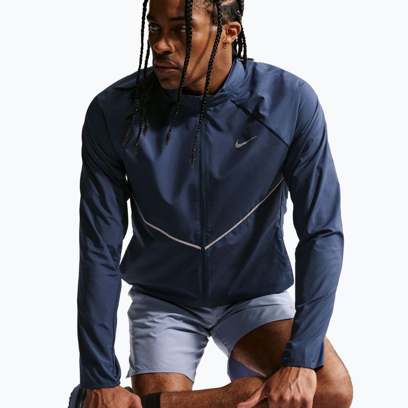 Куртка для бігу чоловіча Nike Miler Repel UV midnight navy 7
