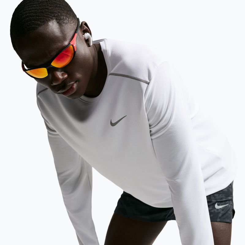 Лонгслів для бігу чоловічий Nike Miler Dri-Fit UV white 4