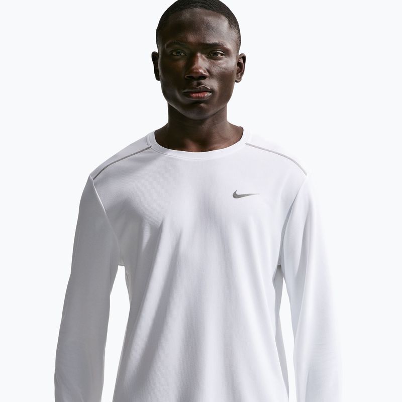 Лонгслів для бігу чоловічий Nike Miler Dri-Fit UV white 5