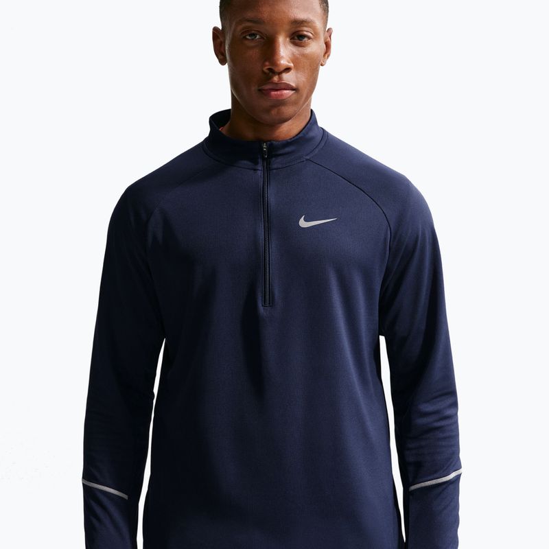 Кофта для бігу чоловіча Nike Miler Dri-Fit UV 1/2 Zip midnight navy 4