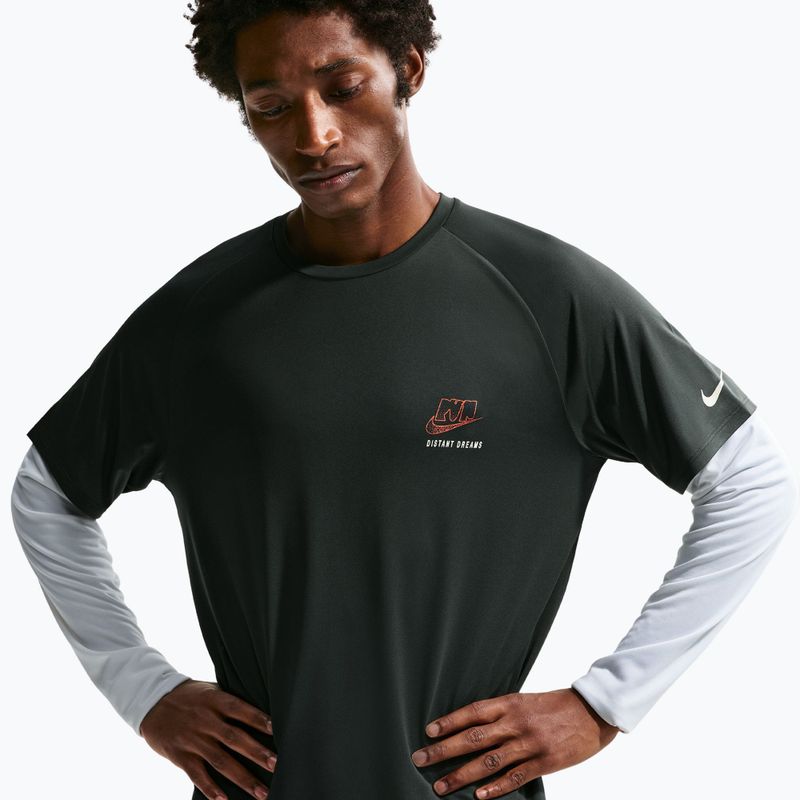 Футболка для бігу чоловіча Nike Stride Dri-Fit ADV black spruce 4