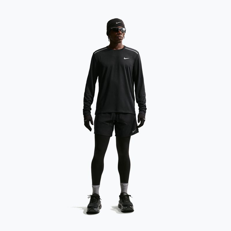 Лонгслів для бігу чоловічий Nike Miler Dri-Fit UV black 2