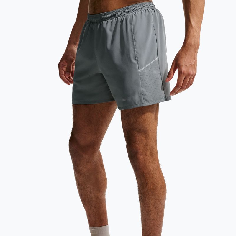 Шорти чоловічі Nike Miler Dri-Fit Brief Lined 5" smoke grey/smoke grey 5